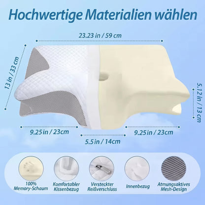 Ergonomisches Wellen-Nackenkissen