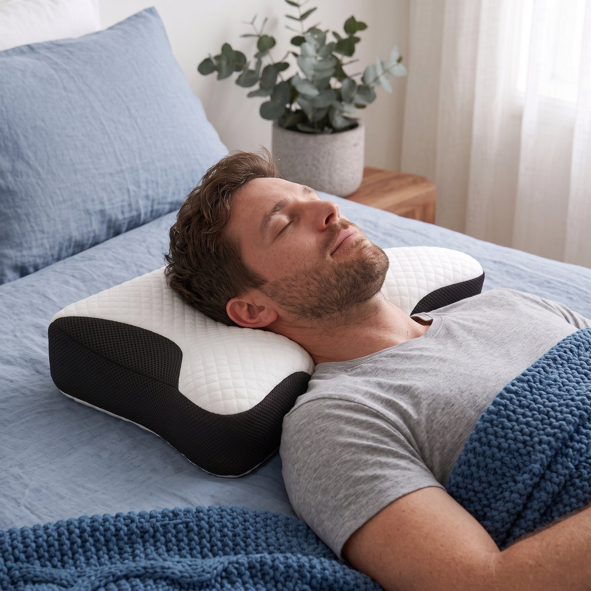Ergonomisches Wellen-Nackenkissen
